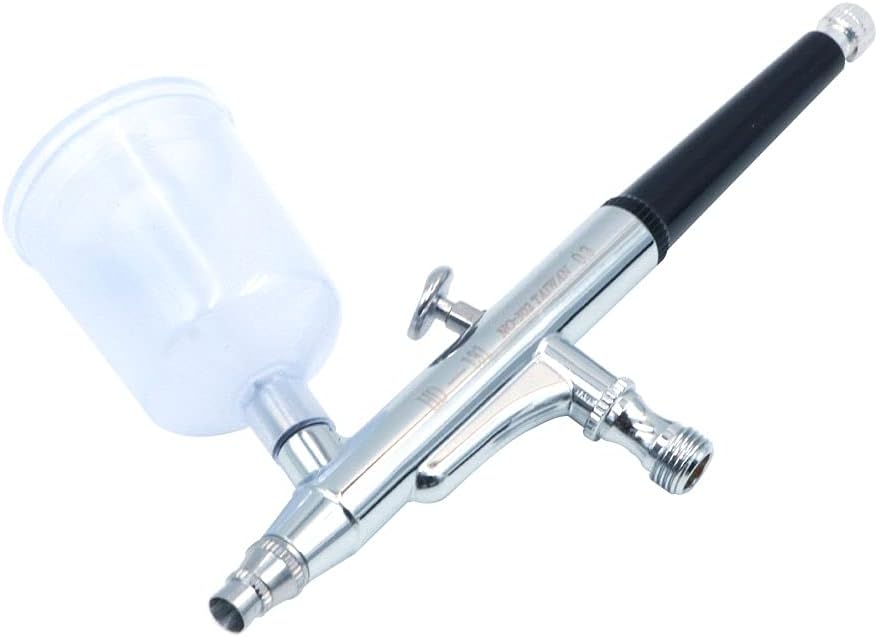 ANCLLO Airbrush-Set mit verschiedenen Bechern, 0,3 mm, für Make-up, Modellbau und Bastelarbeiten