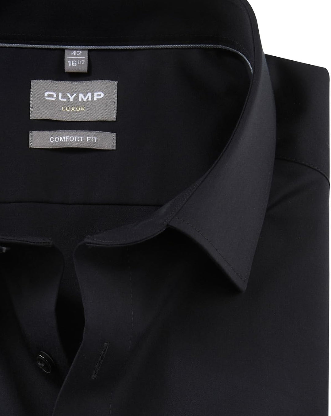 OLYMP Herren Businesshemd Langarm Luxor,Satin,Comfort fit,New Kent 41 Graphit 69, 41 Graphit 69