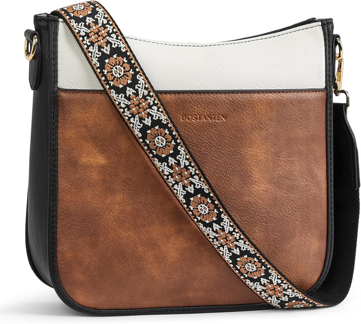 BOSTANTEN Damen Handtasche Kleine Umhängetasche aus PU Leder Schultertasche für Frauen Crossbody Bag