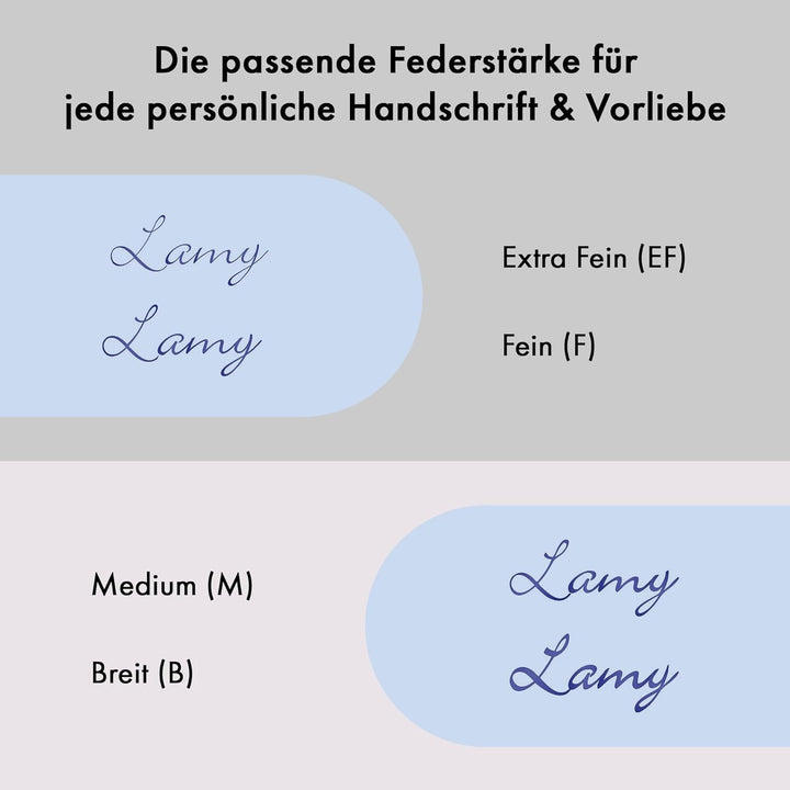 LAMY studio Füllhalter 066 - Füller aus rostfreiem Edelstahl, in schwarzem Softlack-Finish mit einem