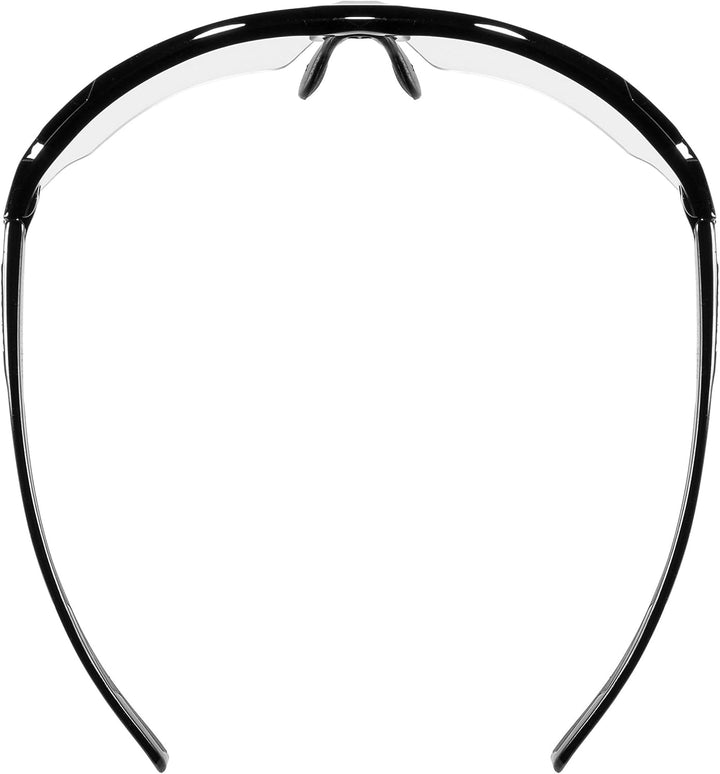 uvex Unisex – Erwachsene, sportstyle 802 V Sportbrille, selbsttönend, black/smoke, one size