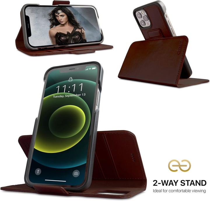 Dreem Fibonacci 2in1 Handyhülle Flipcase für iPhone 12 Pro Max | Magnetisches iPhone Case | TPU Etui