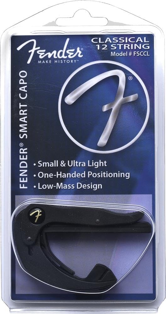 Fender® »SMART CAPO - CLASSIC« Kapodaster für Konzert-Gitarre - Farbe: Schwarz