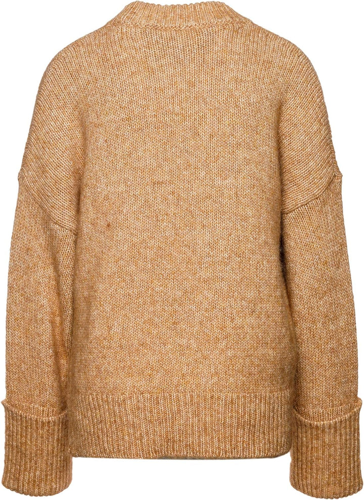 BOSS Hugo Relaxed-Fit Pullover WORVEGIAN aus Baumwoll/Alpaka Mix Farbe braun 235 (M)