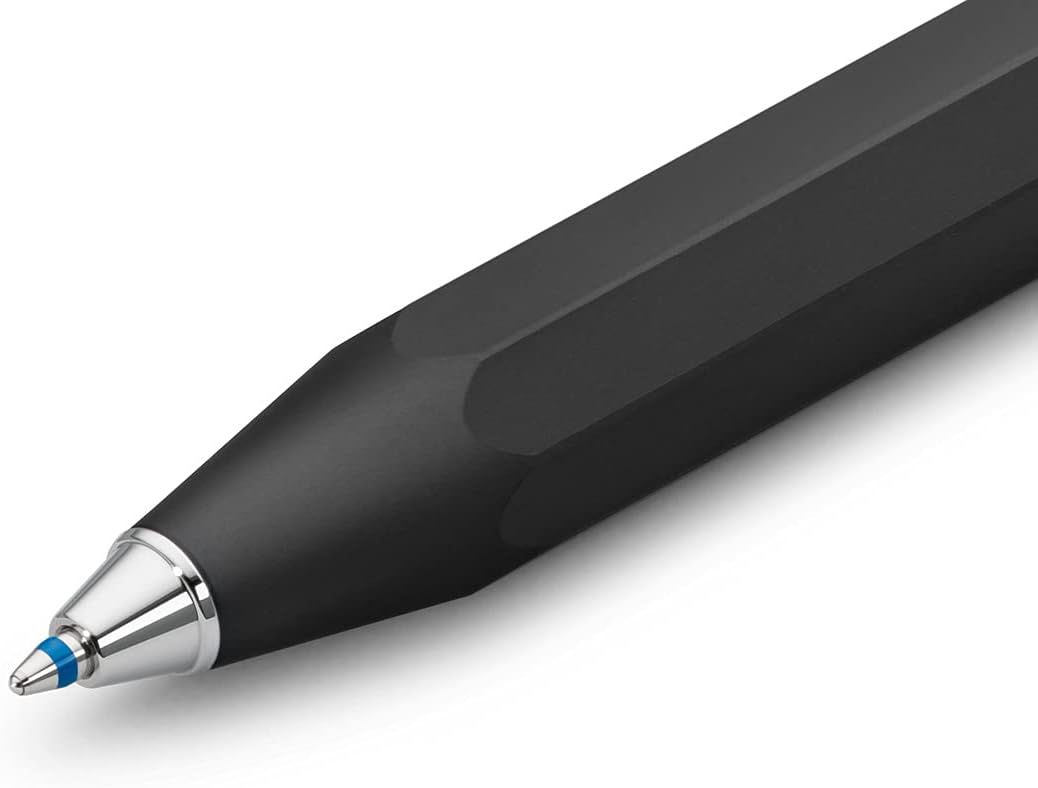 Kaweco 10000100 Al Sport Black Business Kuli aus hochwertigem Aluminium I 12 g leichter Taschen-Kuge