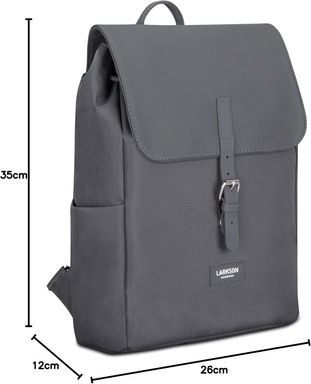 LARKSON Rucksack Damen Klein - Ida - Kleiner Damenrucksack für Freizeit, Uni oder City - Mit Laptop