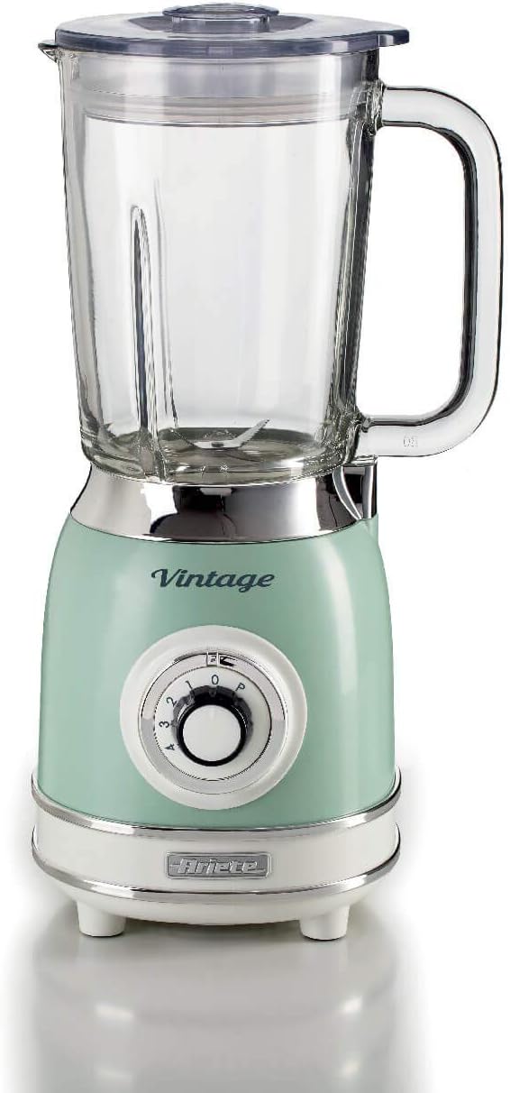 Ariete 583 Vintage, Retrò, 1000 Watt Standmixer mit Glasbehälter 1,5 Liter, grün & 2868 Vintage, ele