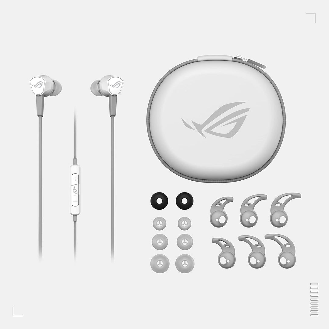 ASUS ROG Cetra II Core Moonlight In-Ear-Gaming-Kopfhörer (Treiber aus Flüssigsilikonkautschuk (LSR),