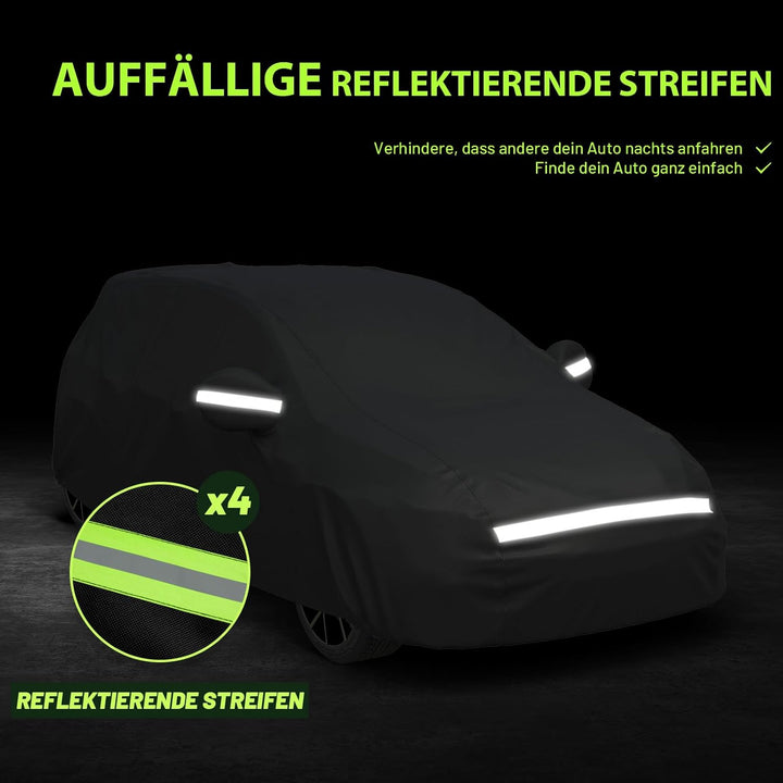 Favoto Autoabdeckung Winter Vollgarage Auto Abdeckplane Staubdicht Wasserdicht Autohülle Autoplane C