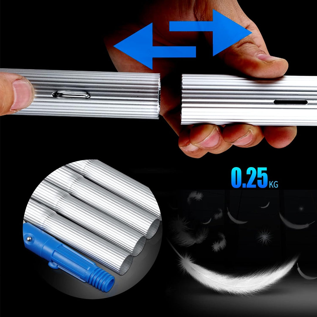 CEIEVER Fensterputzer mit Teleskopstiel, Teleskopstange Fensterreinigung Wasser 5m/8m/10m/10.5m Fens