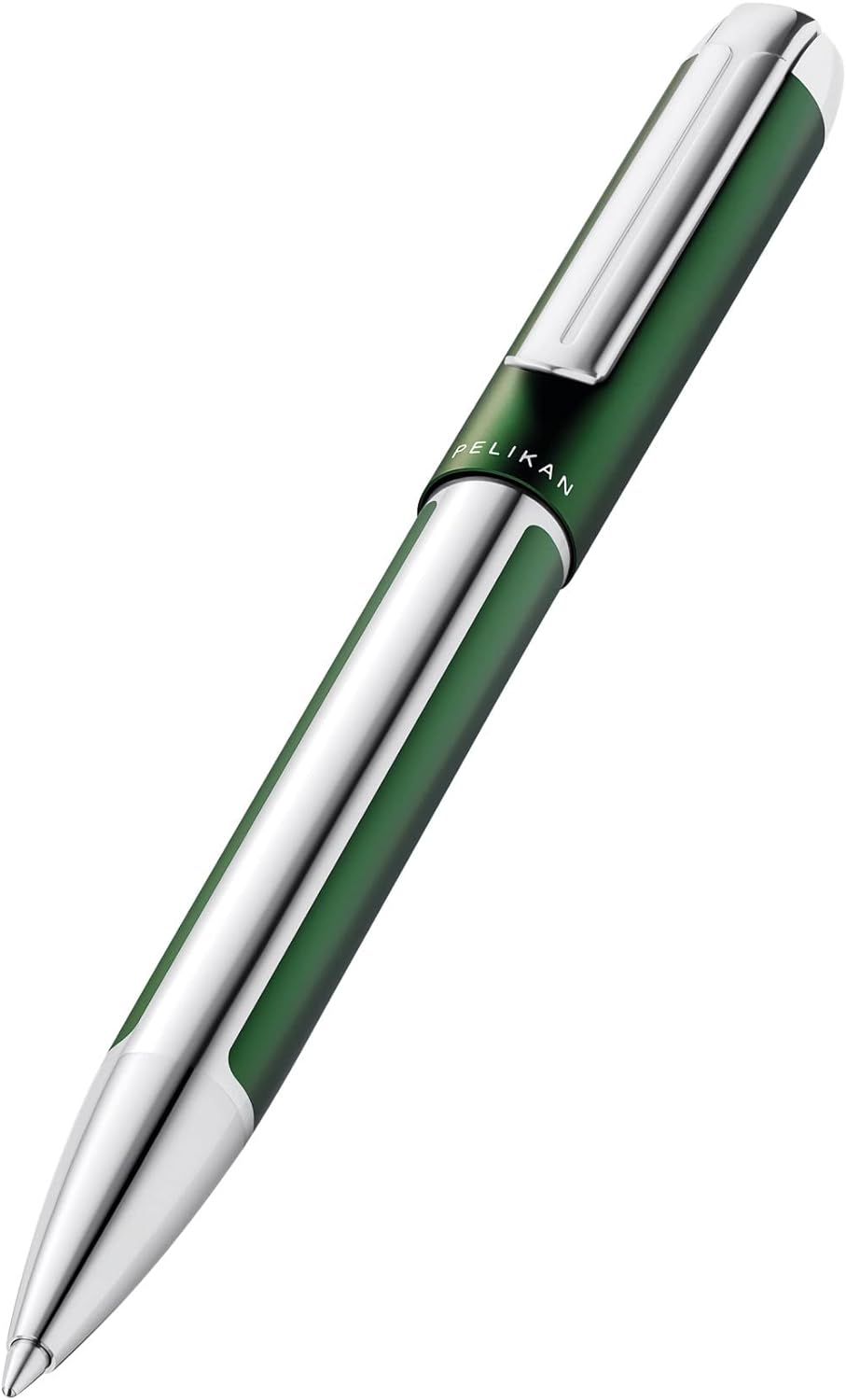 Pelikan 817431 Kugelschreiber Pura, Waldgrün, 1 Stück inklusive Grossraummine vom Typ Pelikan 337 Wa