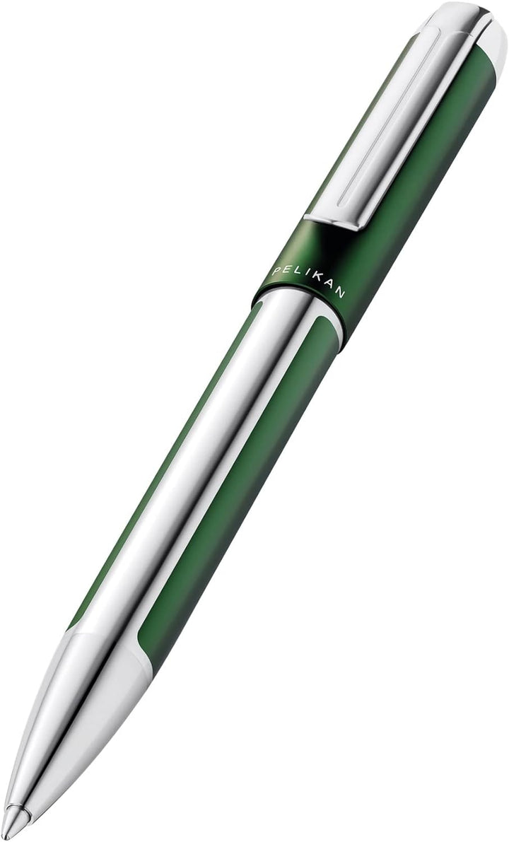 Pelikan 817431 Kugelschreiber Pura, Waldgrün, 1 Stück inklusive Grossraummine vom Typ Pelikan 337 Wa
