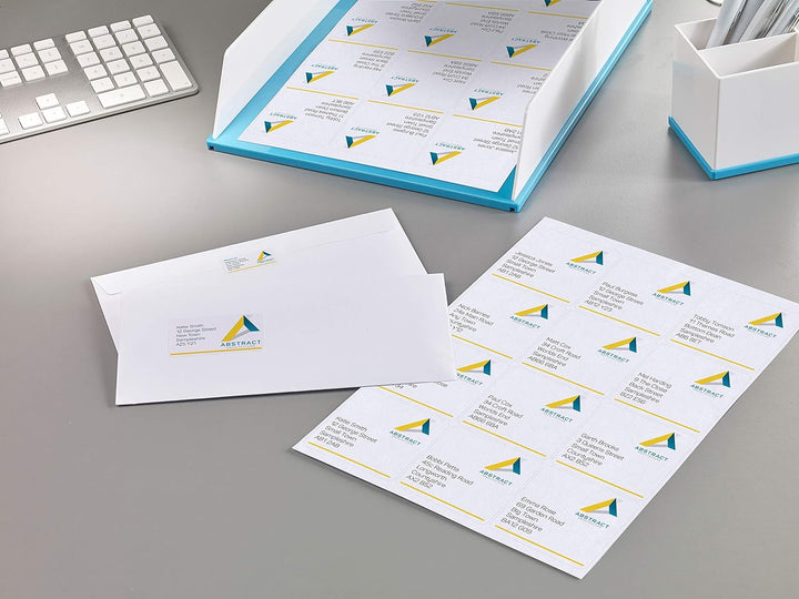 Avery Adressetiketten für Laserdrucker, ohne Papierstau, 12 pro Bogen 63,5x72mm weiss (3000 Etikette