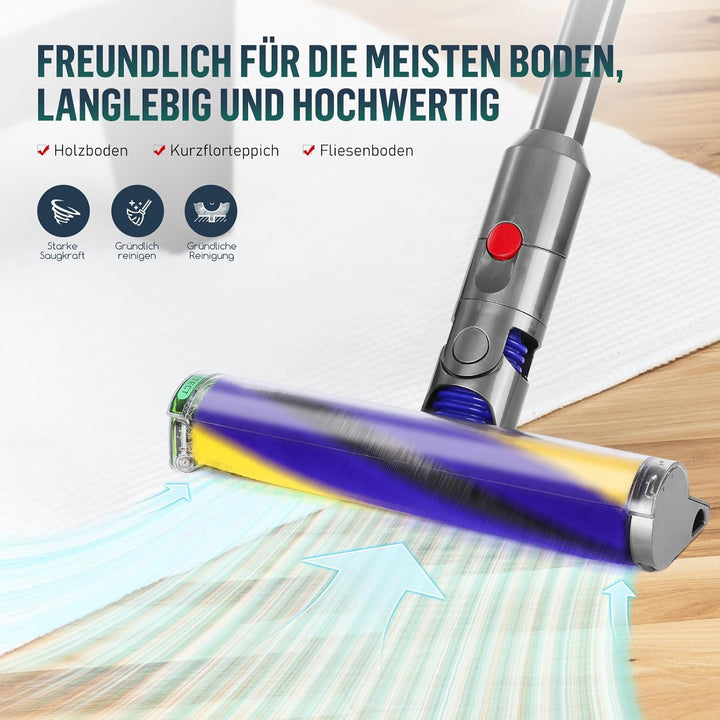 V12 Bürste für Dyson V12 Detect Slim Absolute Bürstenwalze Bürsten, Staubsauger Rolle Ersatzteile, S