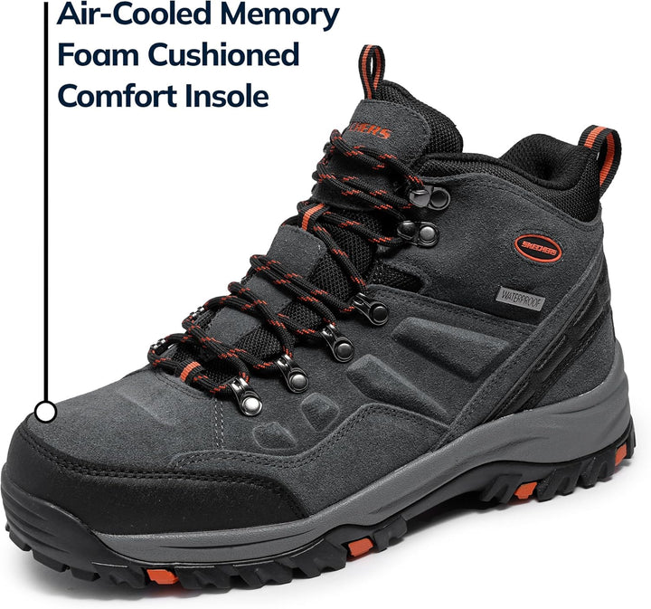 Skechers Herren Relment Pelmo64869 Stiefel 39 EU Gray Suede, 39 EU Gray Suede