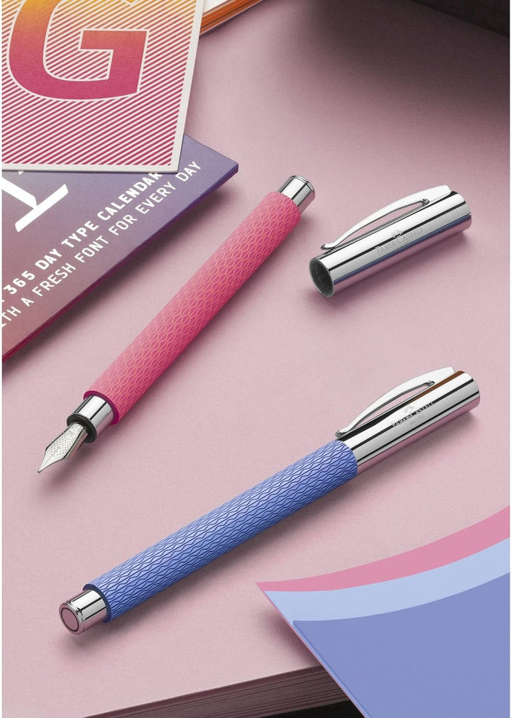 Faber-Castell Ambition OpArt 149690 Füllfederhalter, M, pink sunset, M