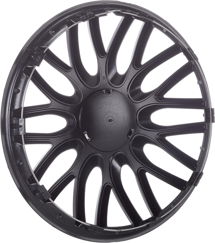 Satz J-Tec Radzierblenden Orden 16-Zoll Schwarz + Chrom Ringe 16-inch Schwarz + Chrom Ringe, 16-inch