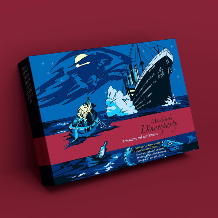 Mörderische Dinnerparty – Totentanz auf der Titanic - Krimidinner für zuhause 6 bis 8 Personen - spa
