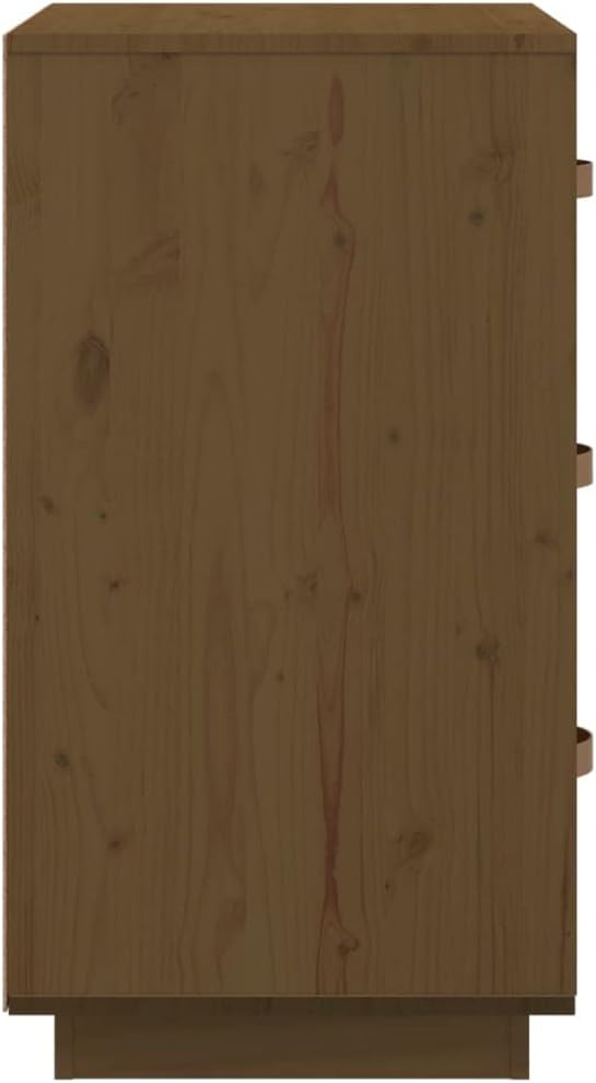 FIRBNUS Bedside Table Nachtkonsole Beistelltisch mit Stauraum Night Stand Nachttisch Honigbraun 40x4