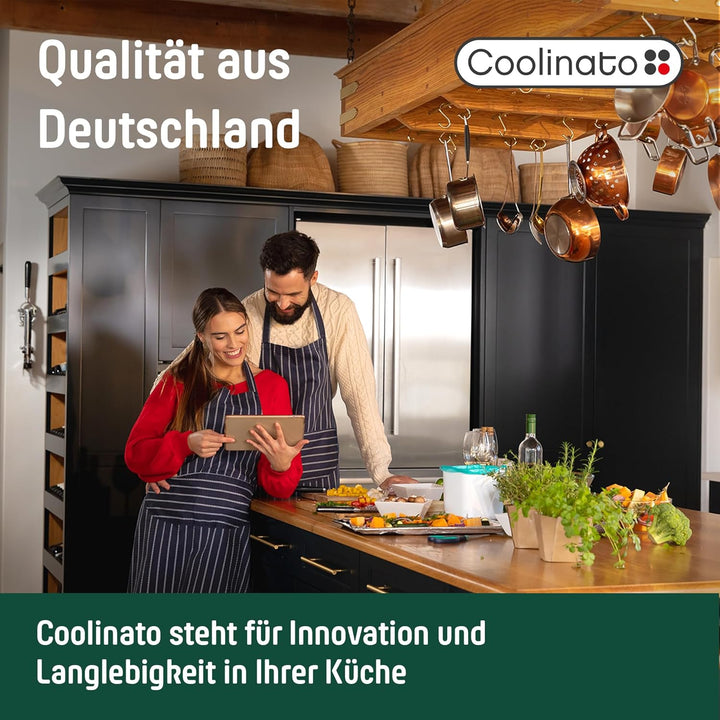 Coolinato 3er Set Pfannenschoner aus Silikon, 35 cm, grau, Topfuntersetzer, Pfannenschutz Stapelschu