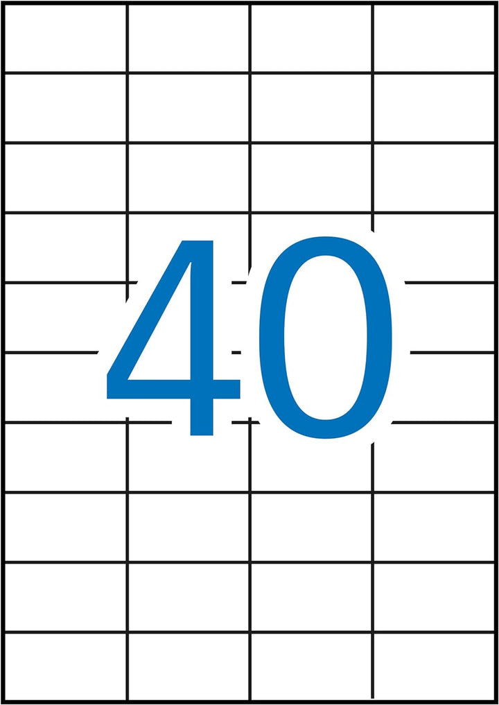 APLI 1778 Permanent-Etiketten, 52,5 x 29,7 mm, 500 Blatt 52,5 x 29,7 mm 500 Blatt, 52,5 x 29,7 mm 50