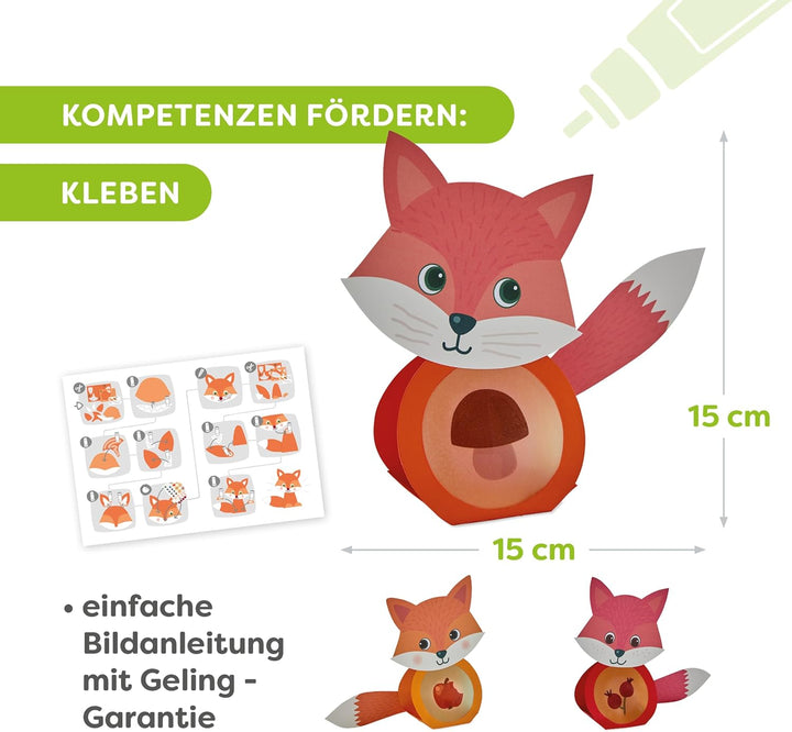 HABA Sachenmacher Bastelset Herbst für Kinder ab 3 Jahren – Erstes Basteln mit Drachen, Eichhörnchen