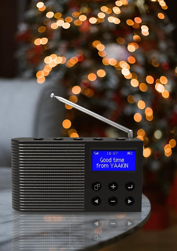 YaakinComp K3 Tragbares Radio, DAB/DAB+ Digital, FM-Radio, Bluetooth, MP3-Player, wiederaufladbarer