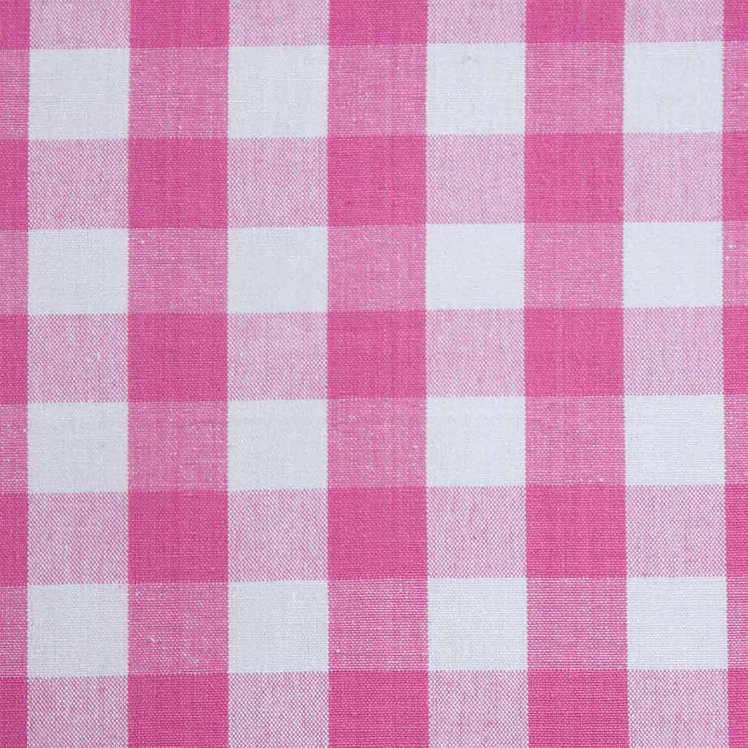 Homescapes blickdichter Ösenvorhang, pink-weiss Karierter Dekoschal mit traditionellem Karo-Muster i