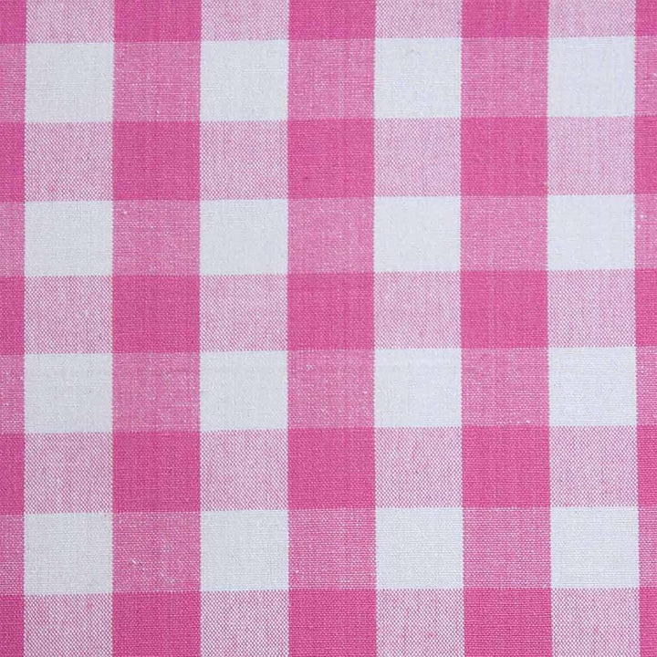 Homescapes blickdichter Ösenvorhang, pink-weiss Karierter Dekoschal mit traditionellem Karo-Muster i