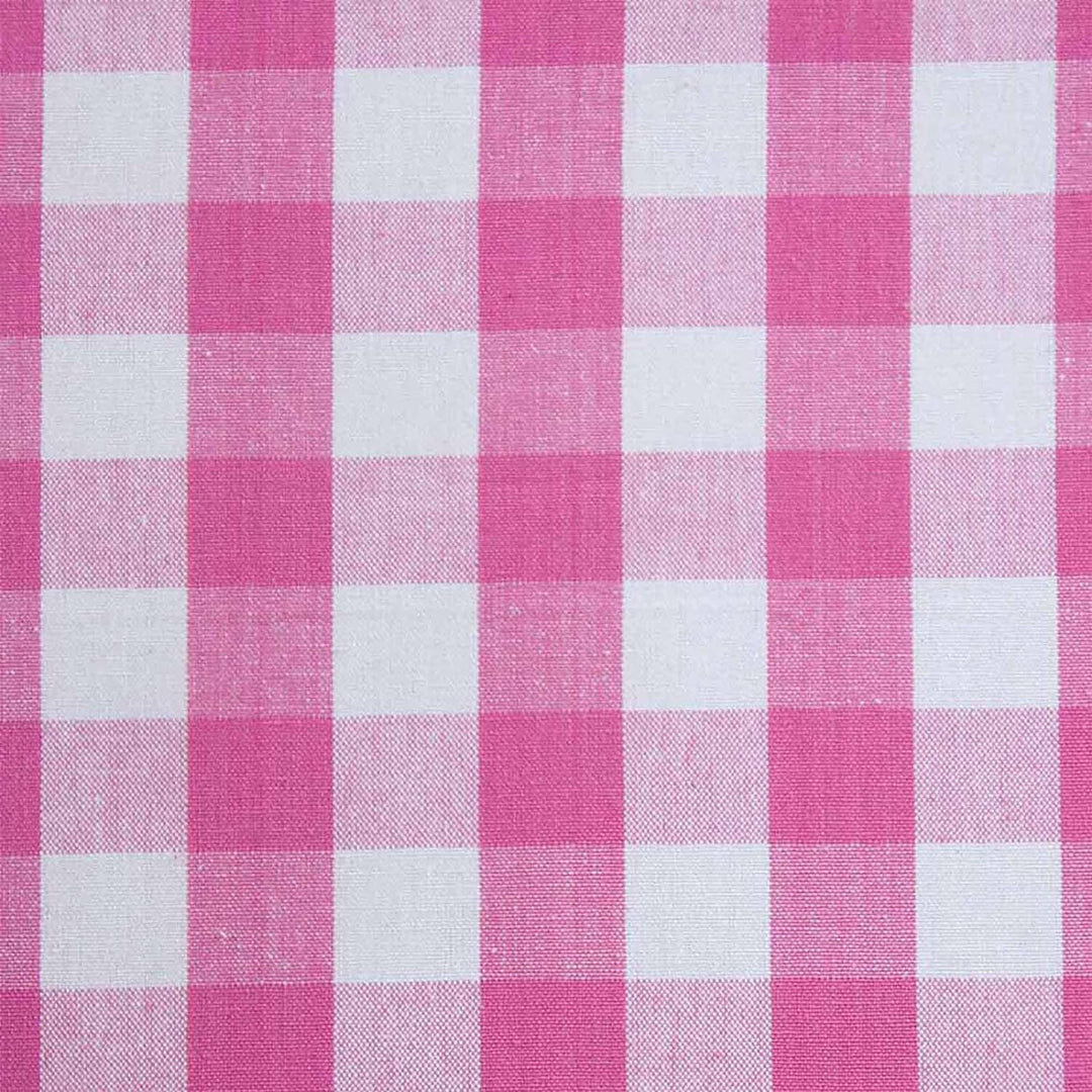 Homescapes blickdichter Ösenvorhang, pink-weiss Karierter Dekoschal mit traditionellem Karo-Muster i