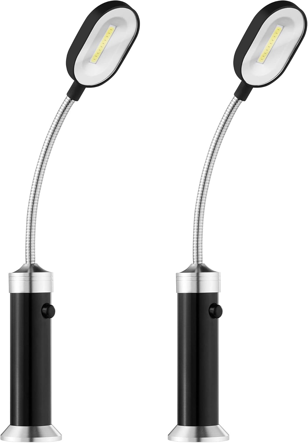 Navaris 2X magnetische COB LED BBQ Grilllampe - 360° schwenkbar - Grill Zubehör Licht magnetisch - G