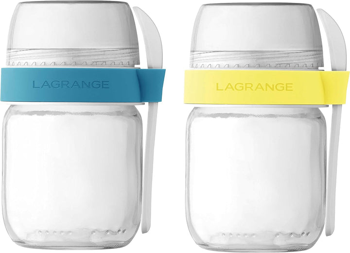 LAGRANGE 440401 2 Fächer, Edelstahl, gelb