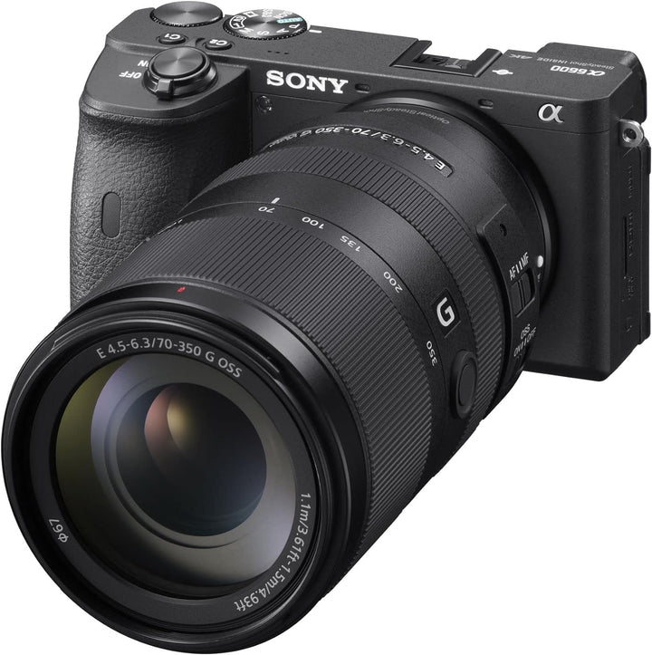 Sony E 70-350mm f/4.5-6.3 G OSS | APS-C, Super-Telezoom-Objektiv (SEL70350G) & ALC-F 67 S Bundle mit