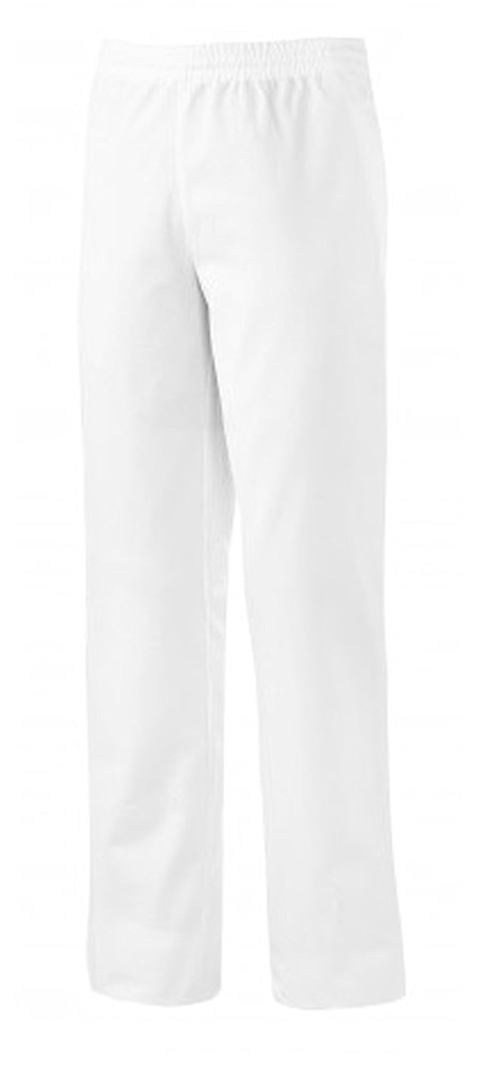 BP 1646-400-21-XSs Unisex-Hose, mit Gummizug in der Taille, 215,00 g/m² Stoffmischung, weiss, XSs XS