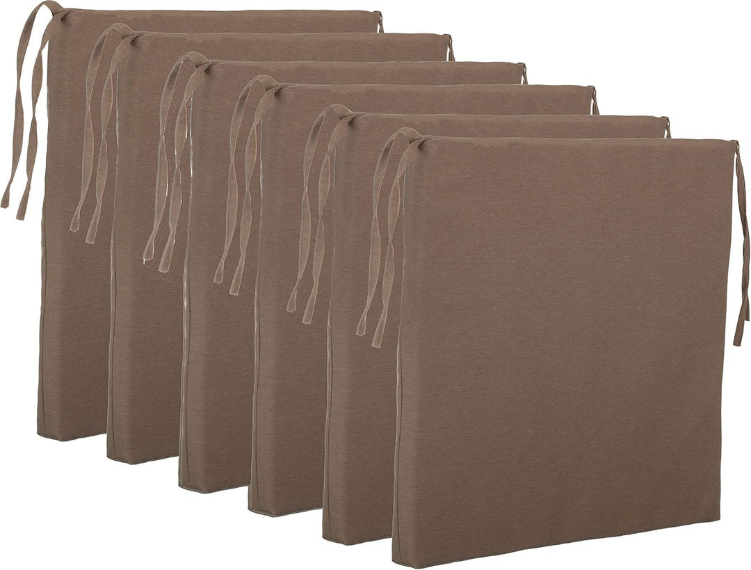 Brandsseller Sitzkissen Stuhlkissen Sitzauflage Stuhlauflage - Uni Farben mit 4 Kordelbändern für si