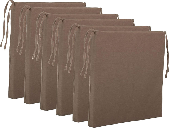 Brandsseller Sitzkissen Stuhlkissen Sitzauflage Stuhlauflage - Uni Farben mit 4 Kordelbändern für si