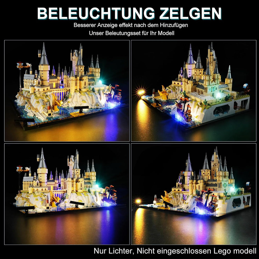 cooldac Led Licht Kit für Lego 76419 Harry Potter Schloss Hogwarts Set(Nur Beleuchtung, Kein Lego),