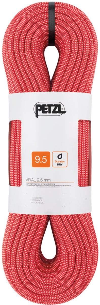 PETZL Arial 9.5 Mm Seil 60 Meter Rot, 60 Meter Rot