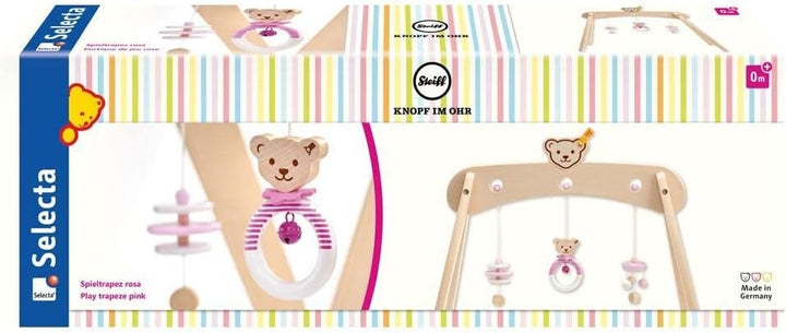 Selecta Bear 64306 Steiff Spieltrapez aus Holz, rosa, 59 cm