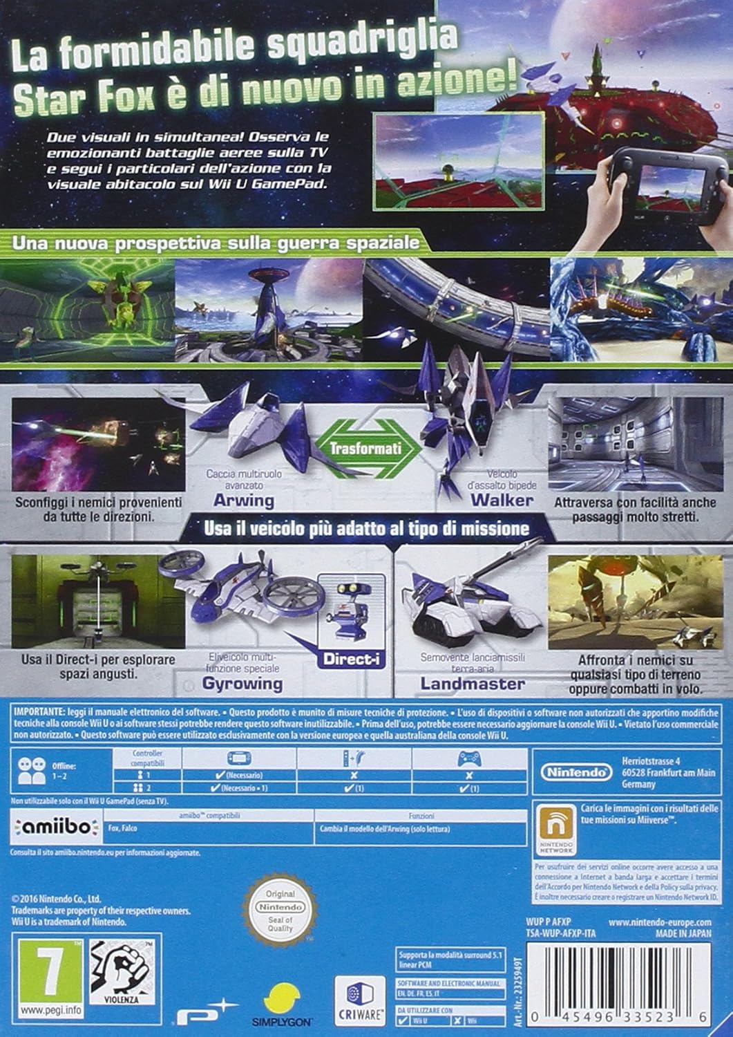 Nintendo Sw WiiU 2325949 Star Fox Zero