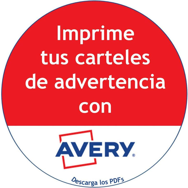 Avery 707964 - Etiketten Polyester 20 Blatt, Weiss