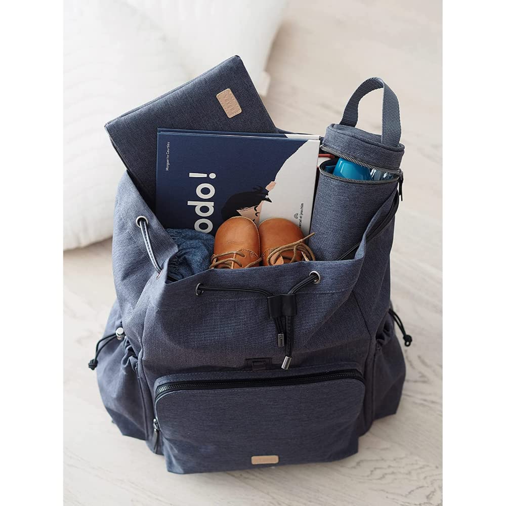 BÉABA, Wickeltasche, Wickelrucksack, Grosses Fassungsvermögen 22 l, 13 Aufbewahrungsfächer, Umfangre