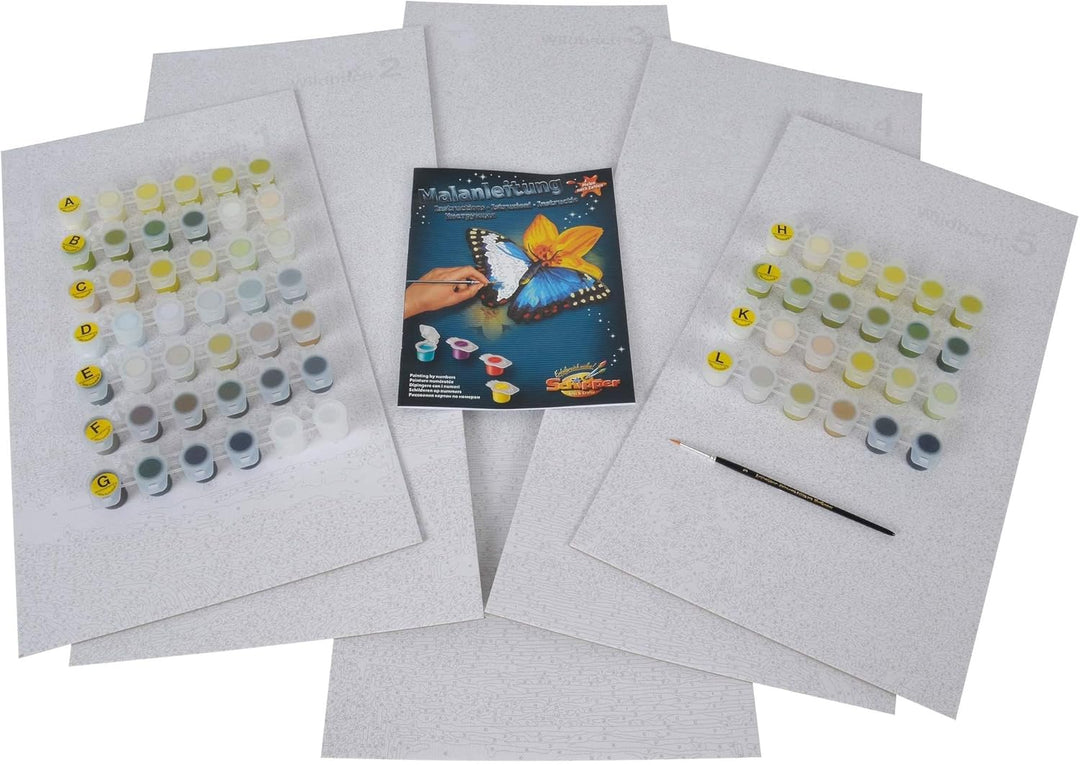 Schipper 609450774 Malen nach Zahlen - Am Wildbach - Bild malen für Erwachsene, inklusive Pinsel und