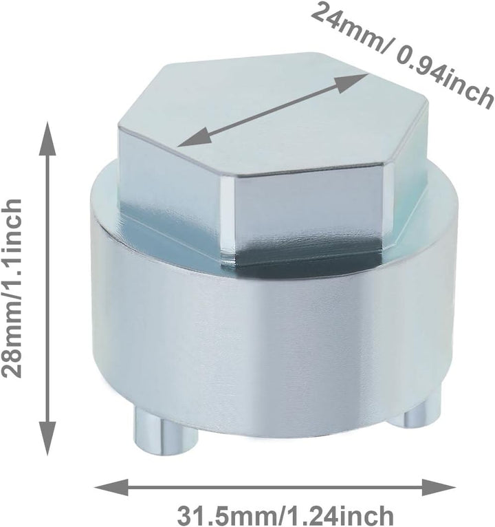 Lenkgetriebe Druckstück Werkzeug 32106891974 Kompatibel mit EPS F30 F3x 1 2 3 4 24 Mm Sechskantkopf