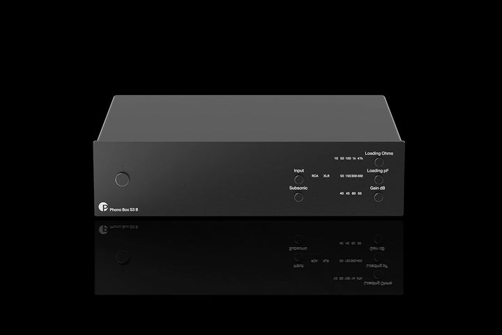 Phono Box S3 B, Symmetrischer audiophiler Phono-Vorverstärker, Schwarz