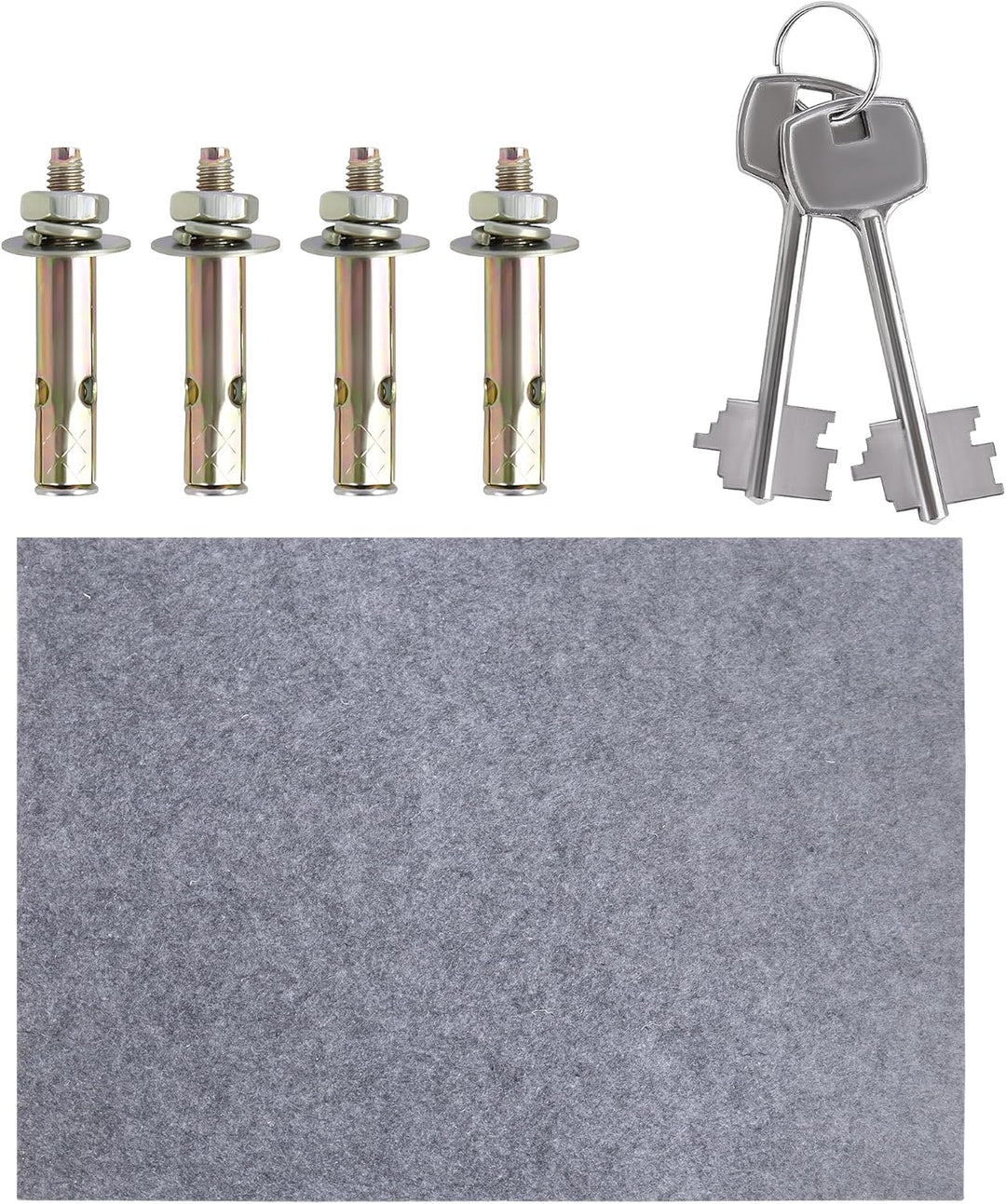 LZQ Tresor Möbeltresor mit Doppelbartschloss, Tresor Safe mit Schlüssel-Schloss, Wandtresor Wandsafe