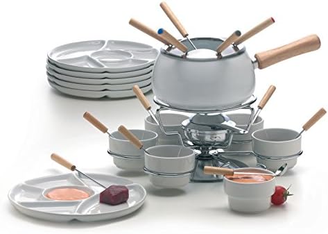 Excèlsa Fondue Set, 28-teilig, Weiss