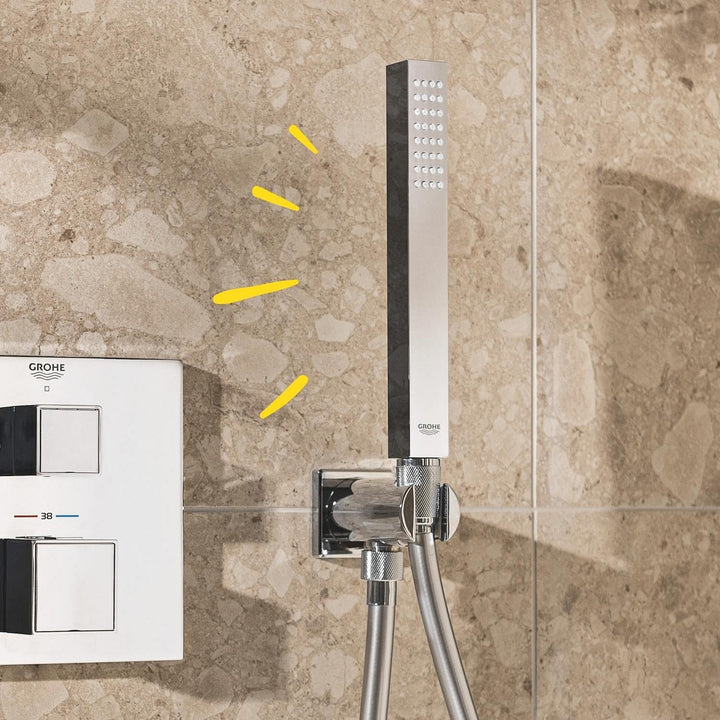 GROHE Vitalio Joy Cube Stick - Handbrause (wassersparend, 1 Strahlart, Antikalk- System, langlebig),