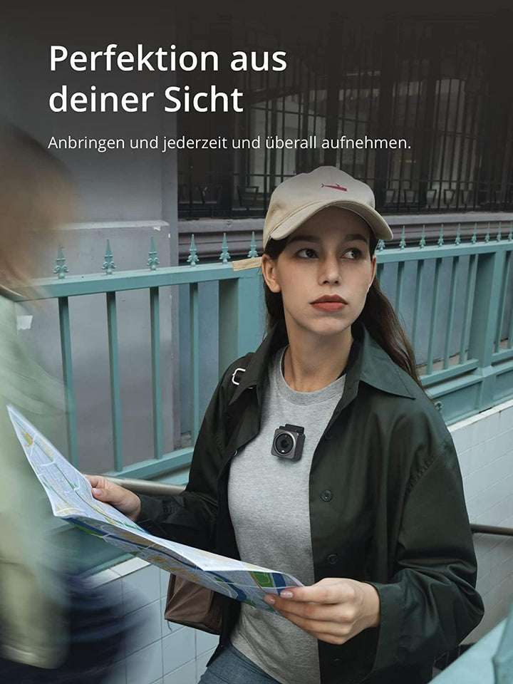 DJI Action 2 Dual-Screen Combo - Action-Kamera mit erweitertem Akku-Modul, 155° Sichtfeld, Magnetbef