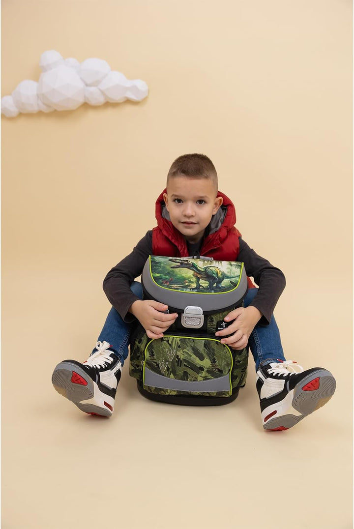 Belmil Mini-Fit Schulranzen Set 4 -teilig (405-33/AG/S) (Lost World), Lost World